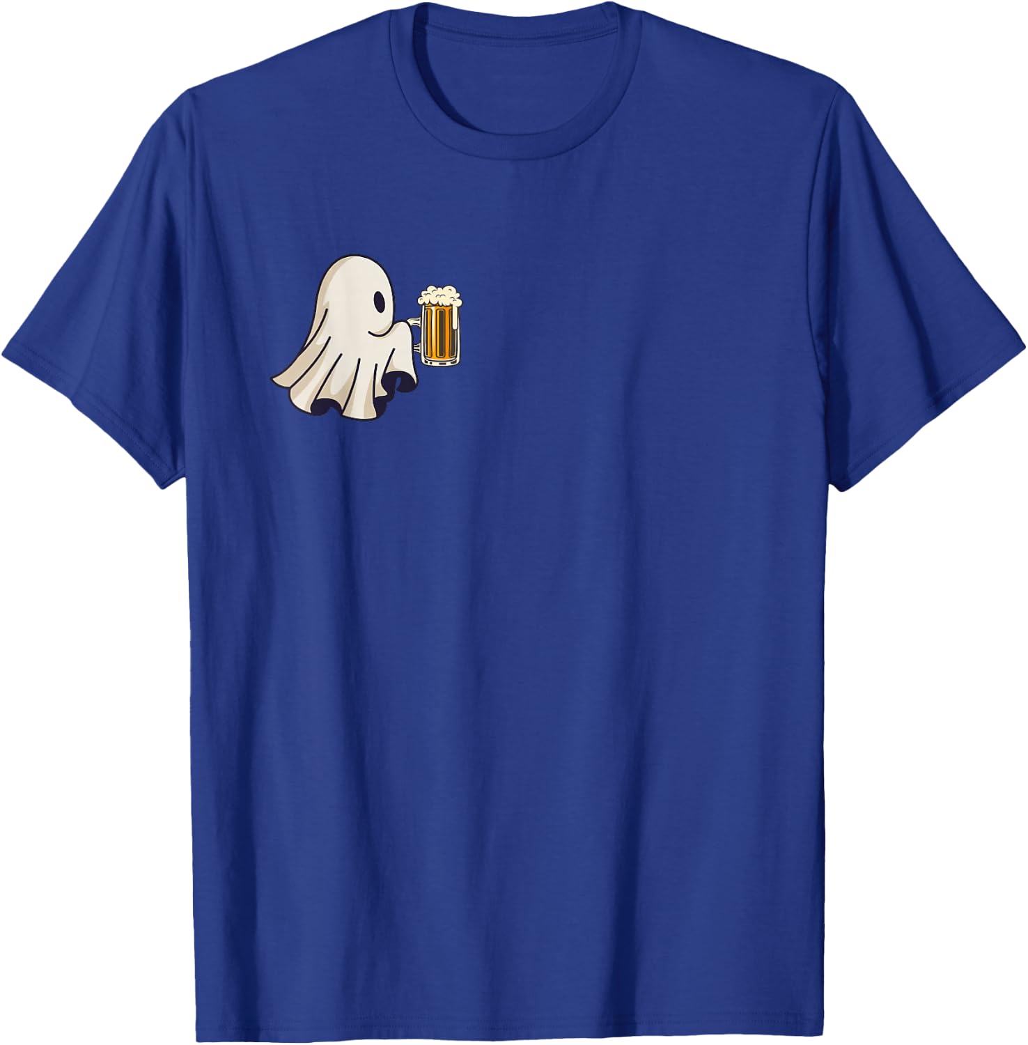 Spooky Season Cute Little Ghost Beer Halloween Costume T-Shirt - T-Shirt | Royal