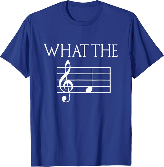 What The F Musical Note T-Shirt - T-Shirt | Royal