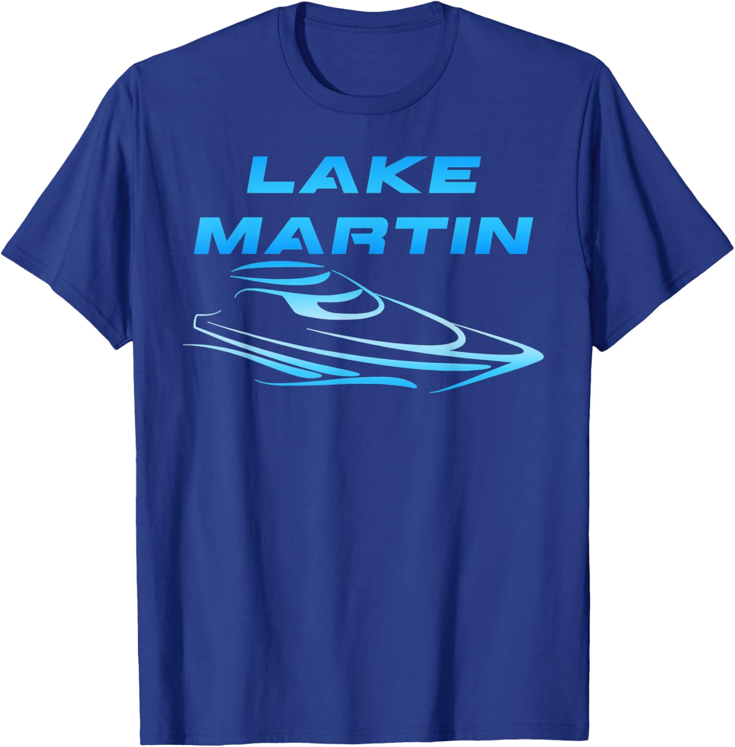 Lake Martin Chimney Rock Party Cove Cool Boating Skiing T-Shirt - T-Shirt | Royal