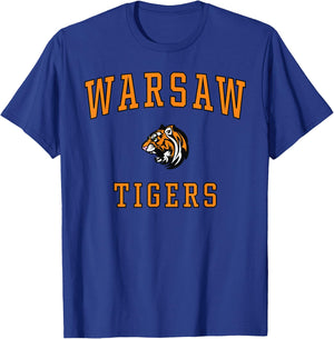 Warsaw High School Tigers T-Shirt - T-Shirt | Royal