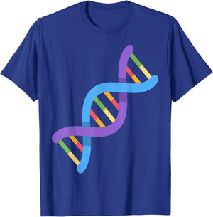 DNA Genomics Gene Sequence Biotech Rules T-Shirt - T-Shirt | Royal