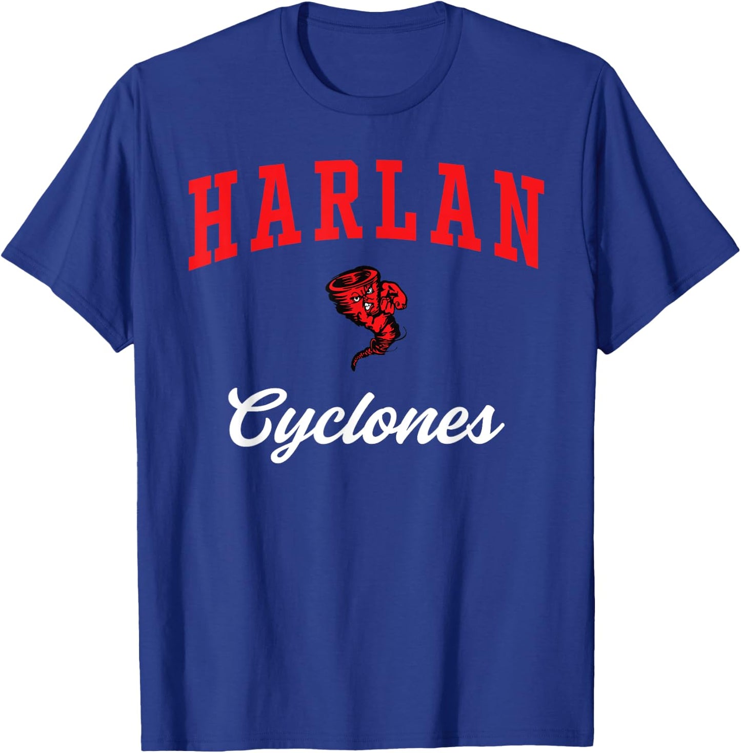 Harlan High School Cyclones T-Shirt - T-Shirt | Royal