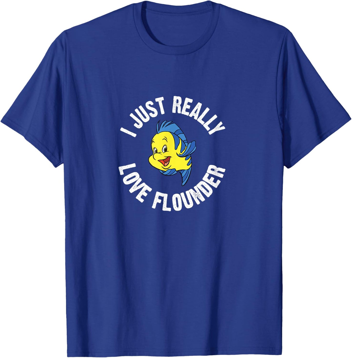 I Just Really Love Flounder - Cute Animal Lover T-Shirt - T-Shirt | Royal