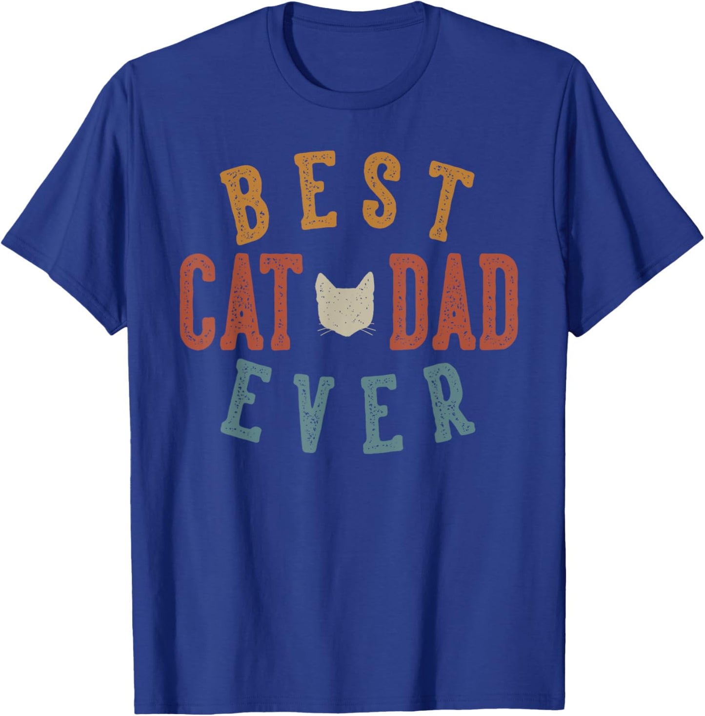Best Cat Dad Ever Gifts for Daddy Father's Day Birthday T-Shirt - T-Shirt | Royal
