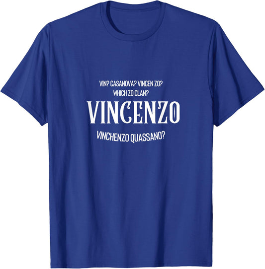 VincenzoTees Vincenzo - Korean Drama Inspired kdrama gift , Black, Small T-Shirt - T-Shirt | Royal