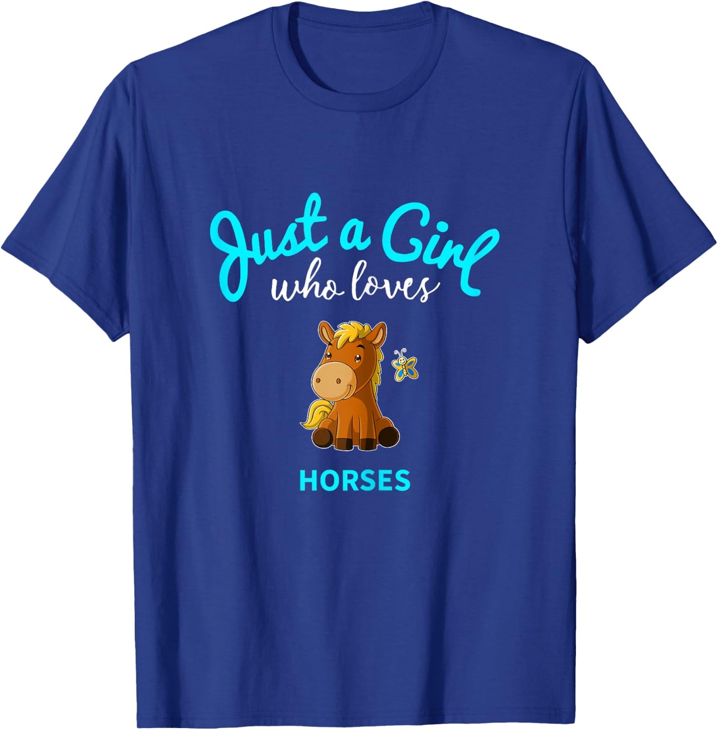 Horse Shirt for Girls | Children's Horse T-Shirt - T-Shirt | Royal