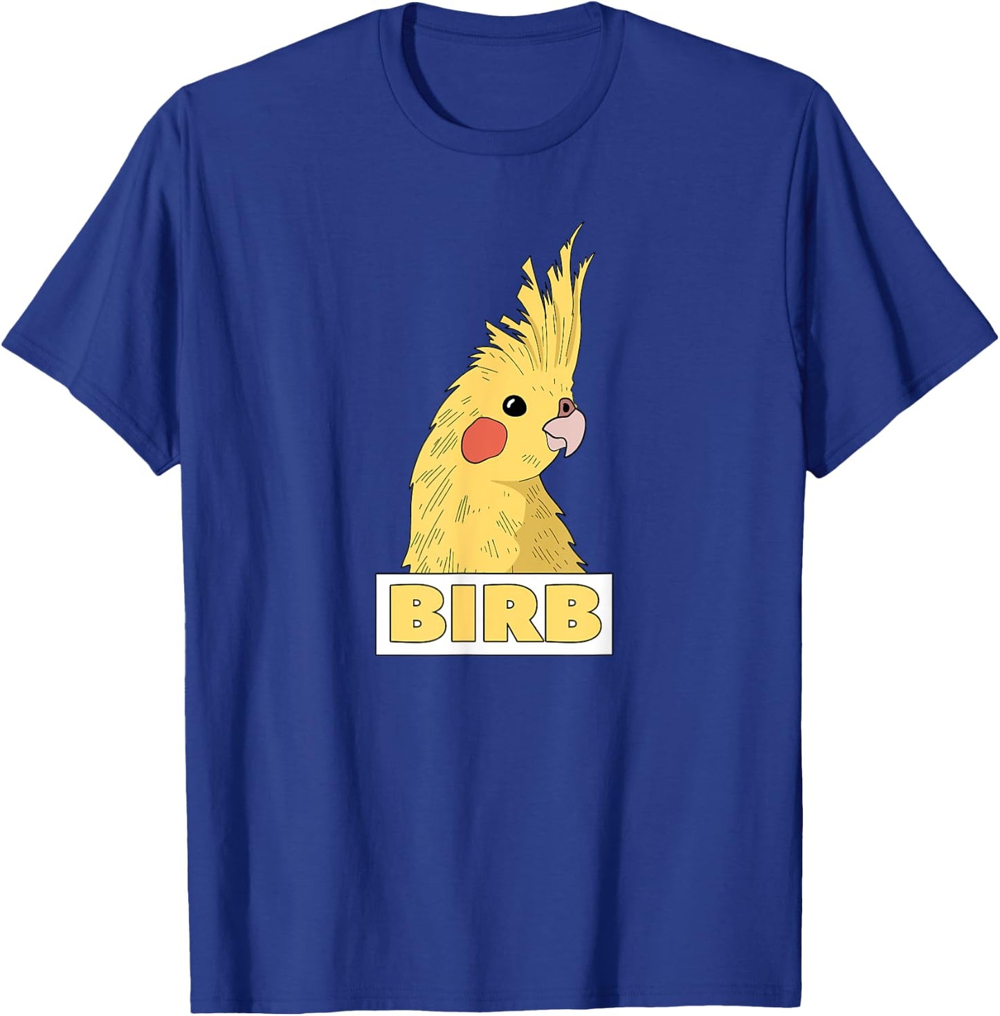 Birb Yellow Cockatiel Bird Lover T-Shirt - T-Shirt | Royal
