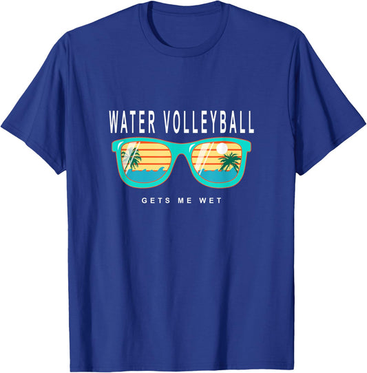 Water Volleyball Gets Me Wet Water Volleyball T-Shirt - T-Shirt | Royal