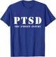 PTSD Post Traumatic Stress Disorder - 22 PTSD Awareness T-Shirt - T-Shirt | Royal