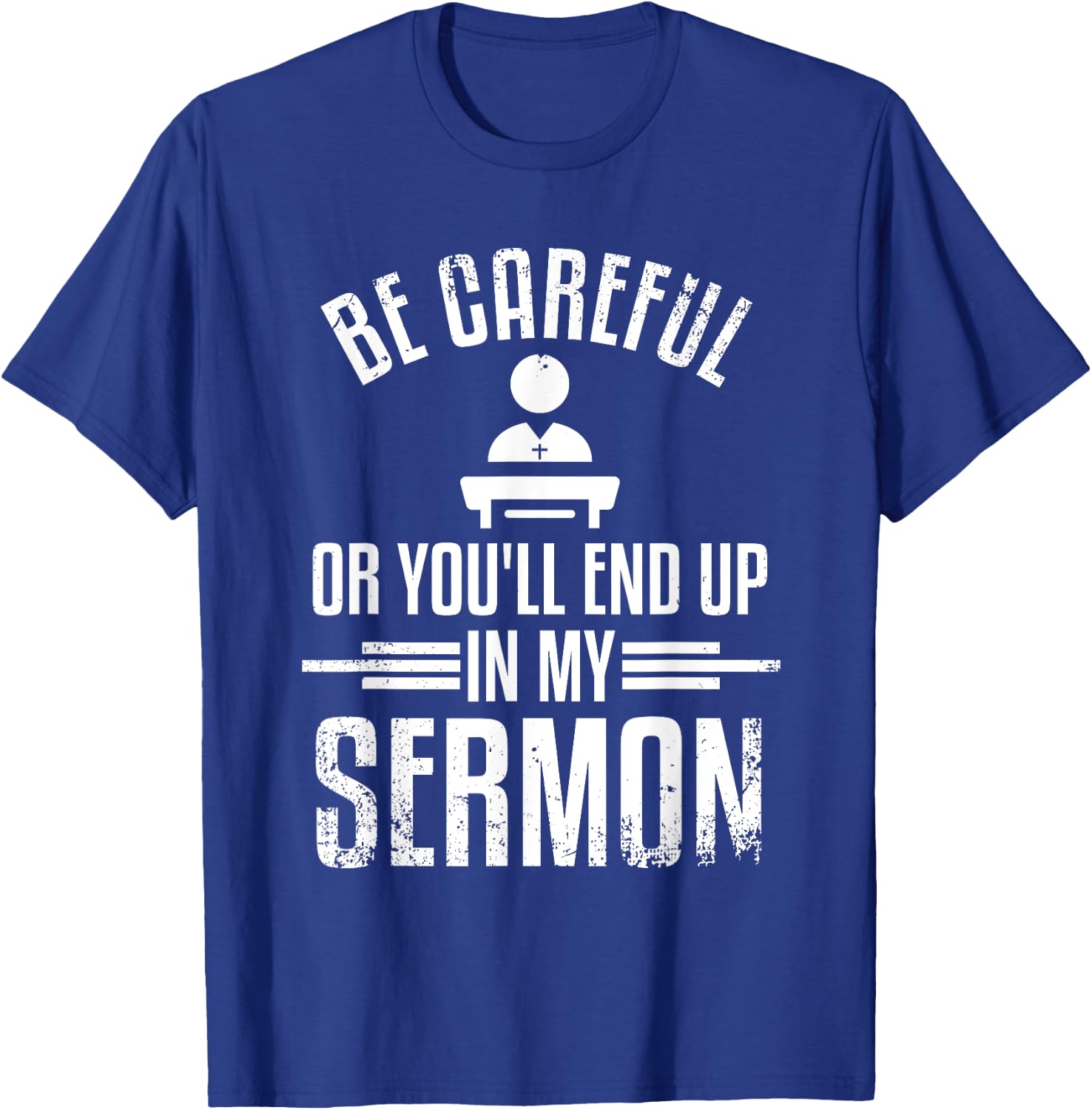 Funny Pastor Appreciation Gift Cool Christian Church Men T-Shirt - T-Shirt | Royal