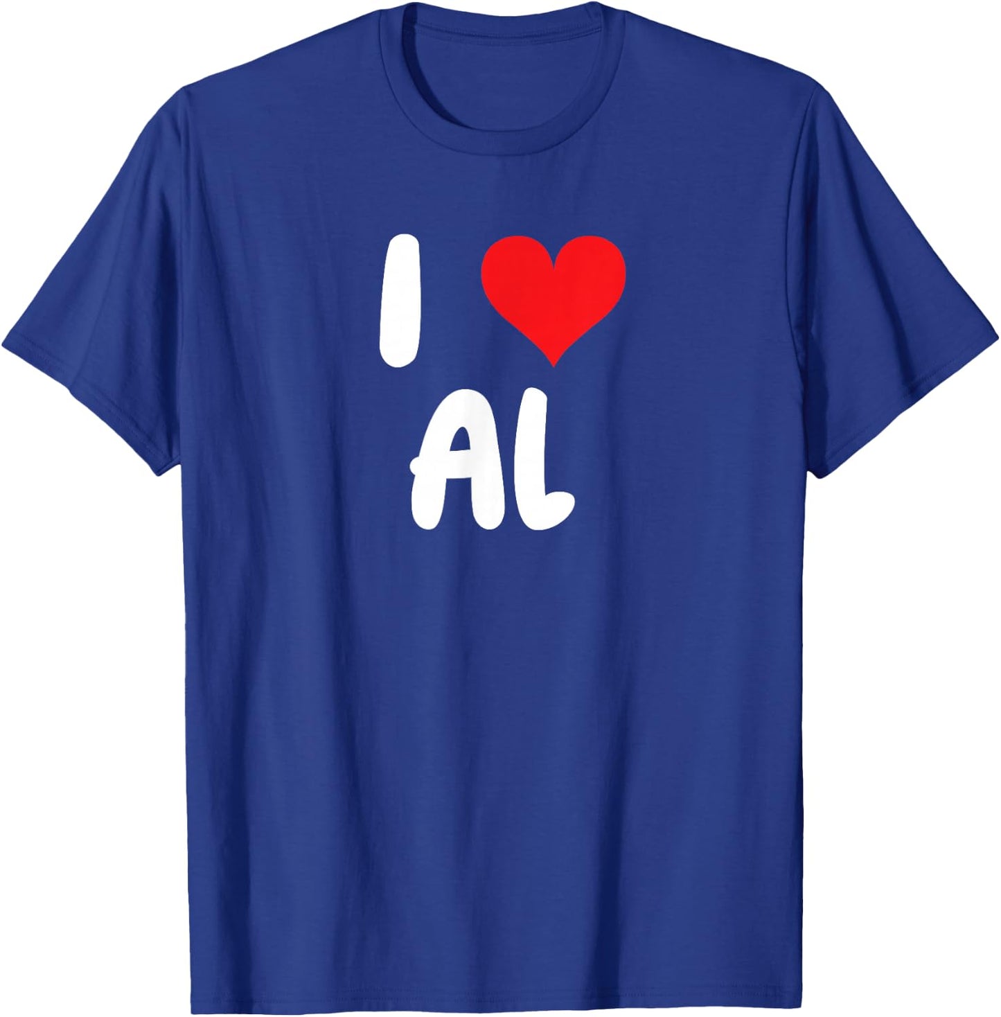 I Love Al - Heart - Name T-Shirt - T-Shirt | Royal