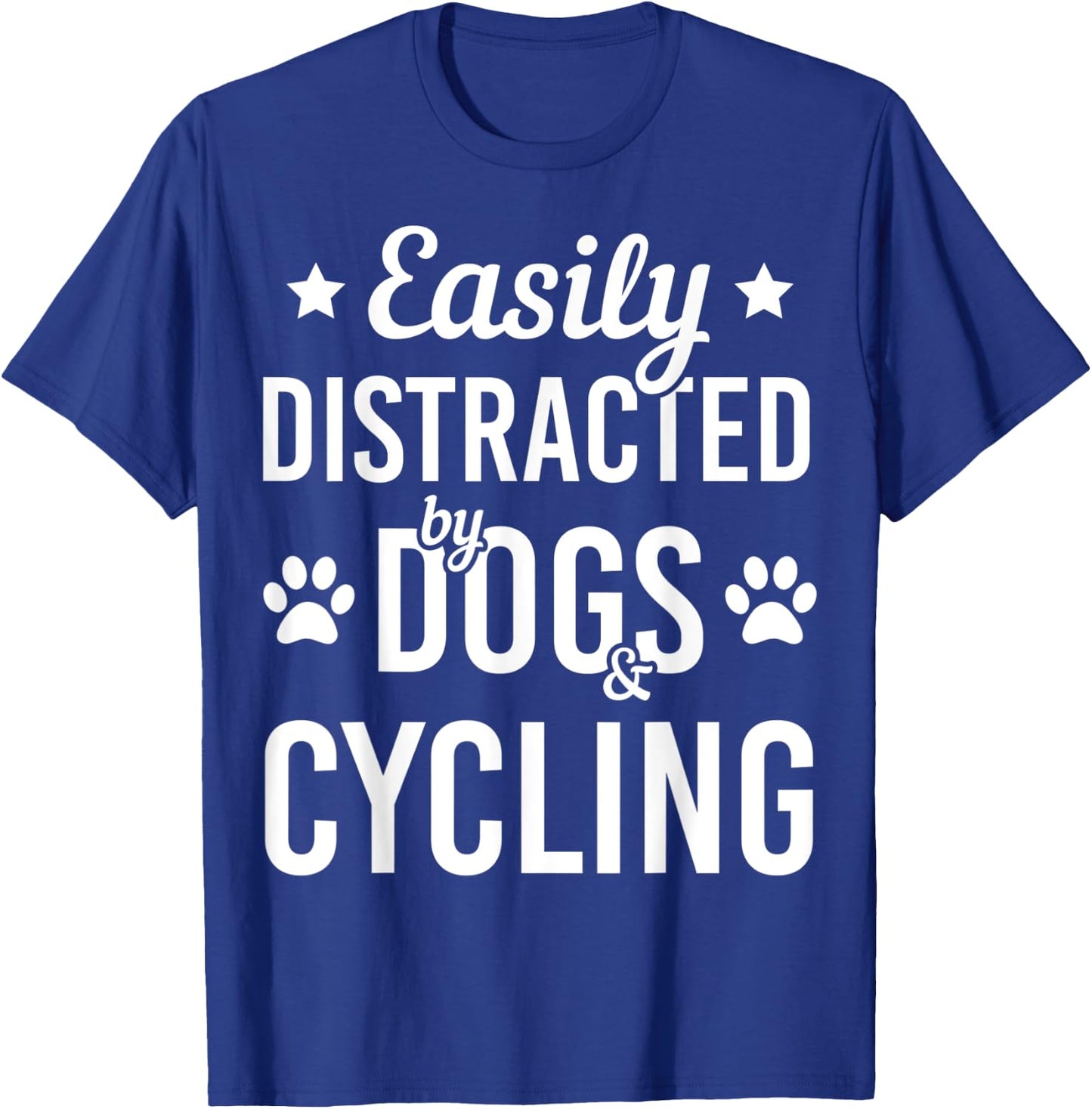 Dog Lover Cycling Lover Dogs And Cycling Bicycle Funny Dog T-Shirt - T-Shirt | Royal