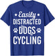 Dog Lover Cycling Lover Dogs And Cycling Bicycle Funny Dog T-Shirt - T-Shirt | Royal
