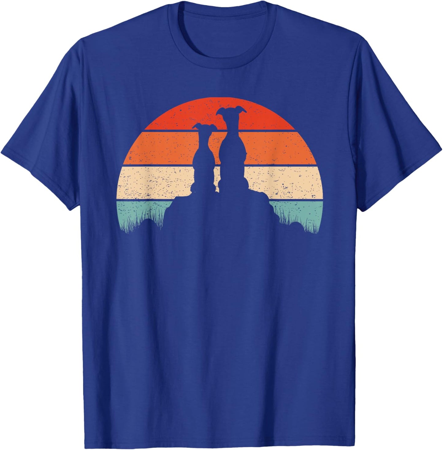 Whippet Dog Lover Vintage Retro Sunset Gift Women T-Shirt - T-Shirt | Royal