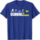 Marathon Runner Finisher Running is Bananas Funny Graphic T-Shirt - T-Shirt | Royal