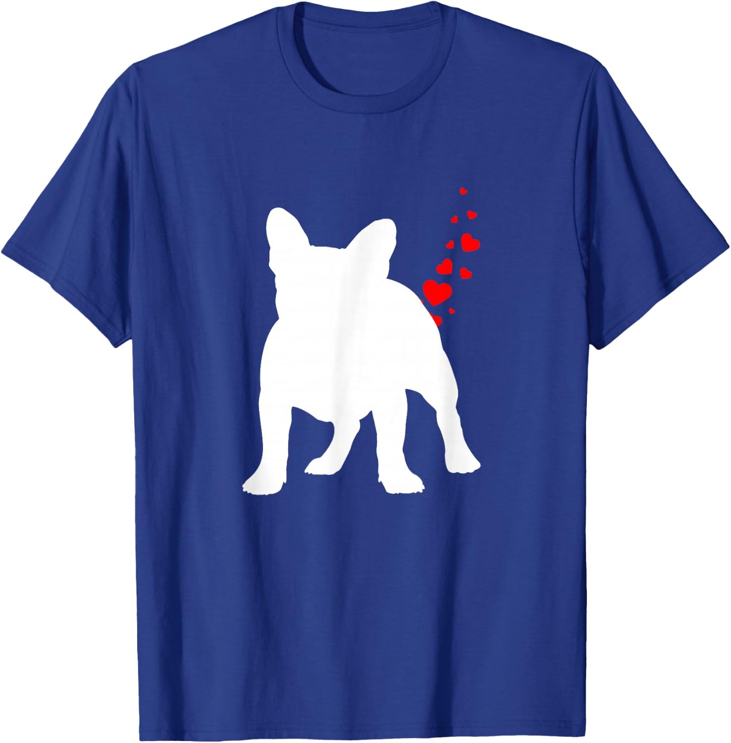 Valentines Day Frenchie Dog Owner Heart Dog Farts Gift Men Women Kids T-Shirt - T-Shirt | Royal