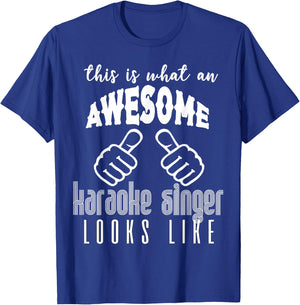 Karaoke Music Singing Funny Shirt Cool Party Games Gift T-Shirt - T-Shirt | Royal