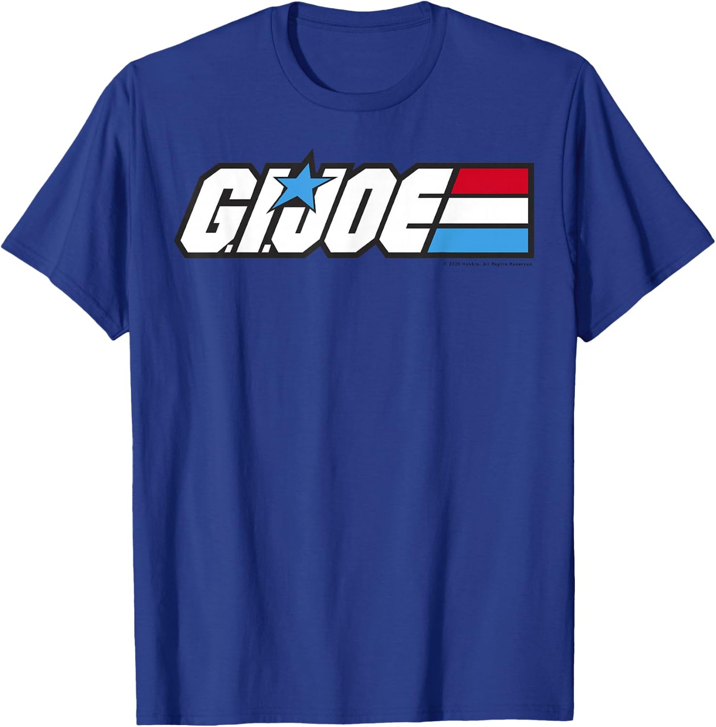 G.I. Joe American Hero Red White & Blue Simple Logo T-Shirt - T-Shirt | Royal