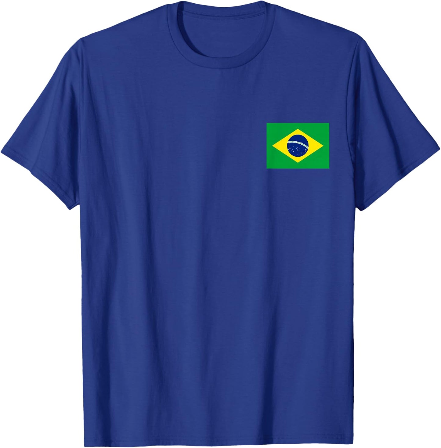 Brazil Flag Cool Brasil Flag Brazilian Flags Men Women T-Shirt - T-Shirt | Royal