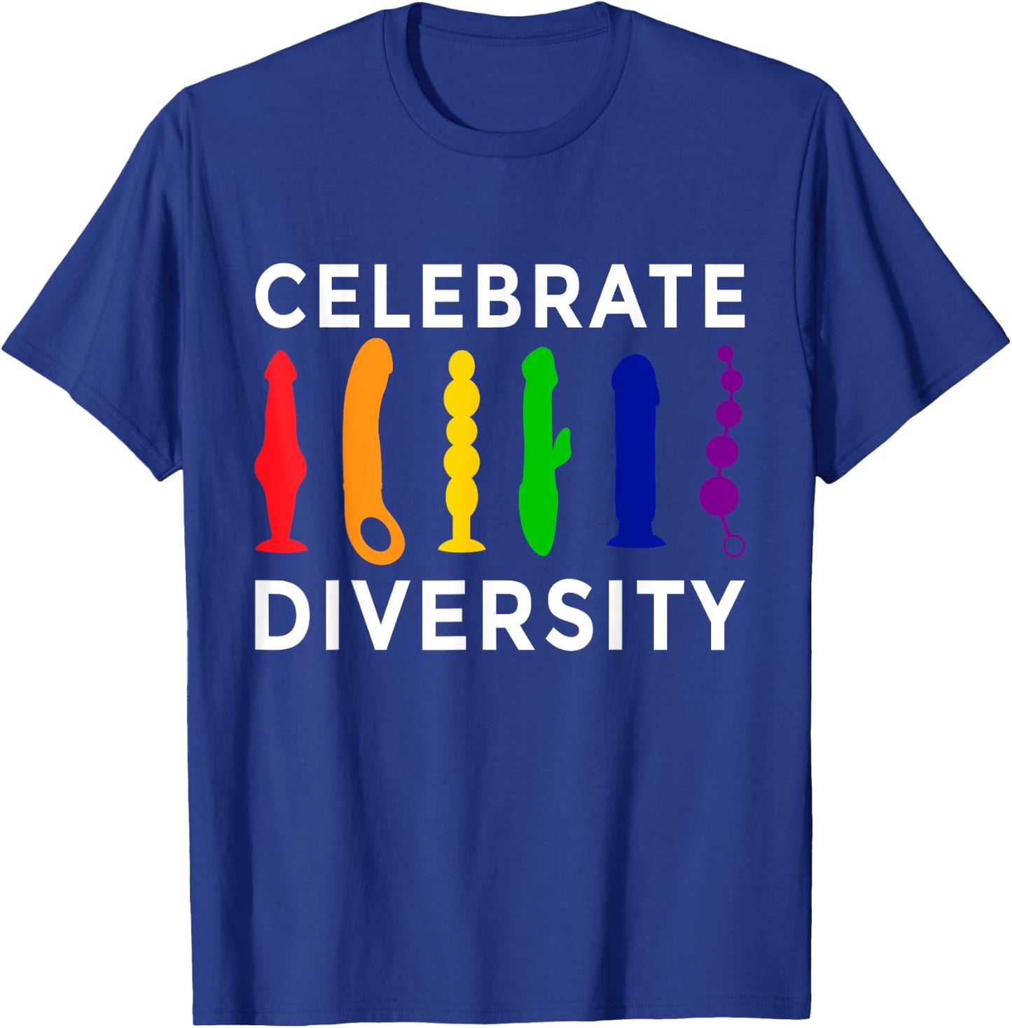 'Celebrate Diversity' Bisexual Feminist Funny Lesbian Pride T-Shirt - T-Shirt | Royal