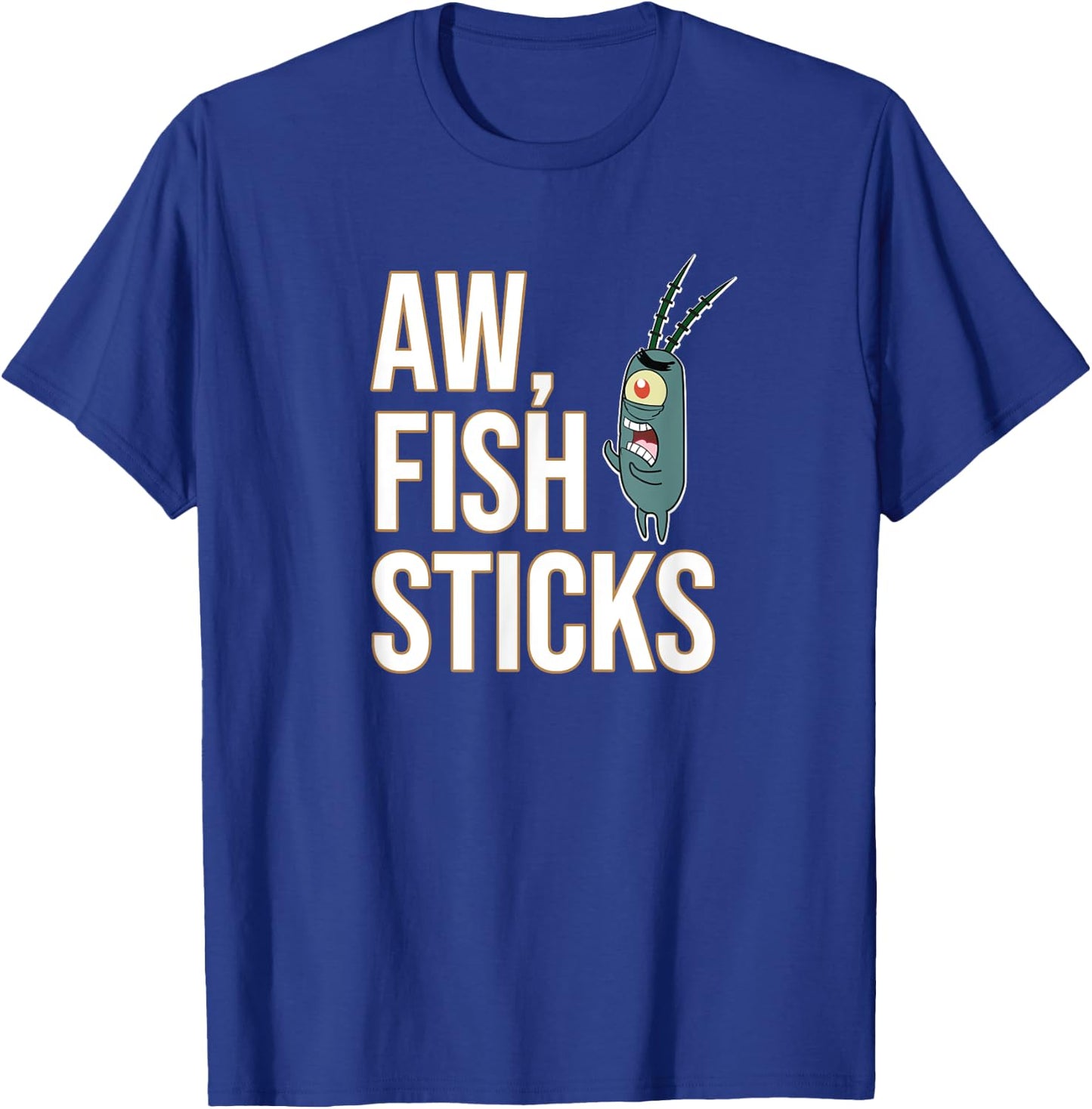 Mademark x SpongeBob SquarePants - Plankton - Aw, Fish Sticks T-Shirt - T-Shirt | Royal