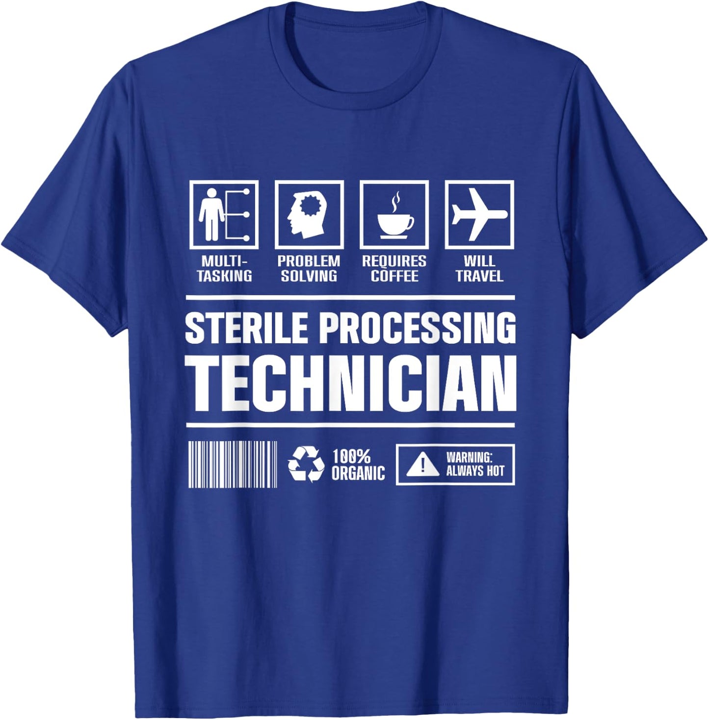 Sterile Processing Technician Solving Funny Tech T-Shirt - T-Shirt | Royal
