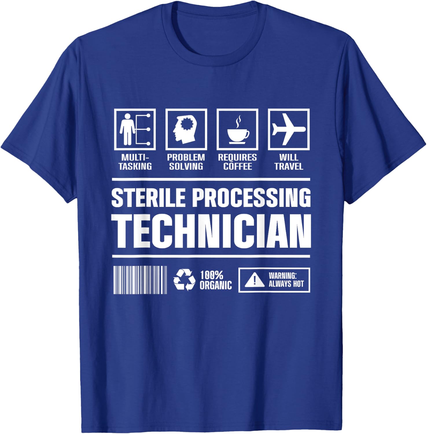 Sterile Processing Technician Solving Funny Tech T-Shirt - T-Shirt | Royal