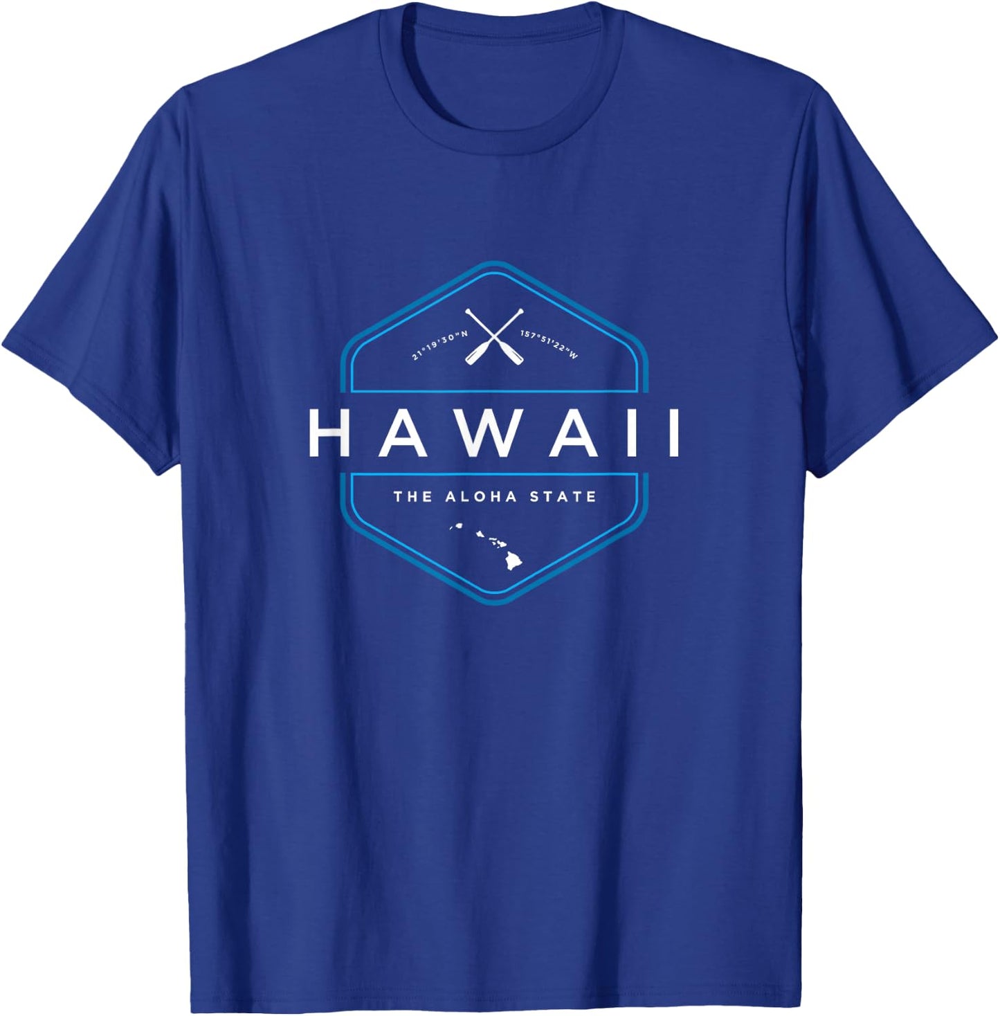 Hawaii Beach Graphic T-Shirt - T-Shirt | Royal