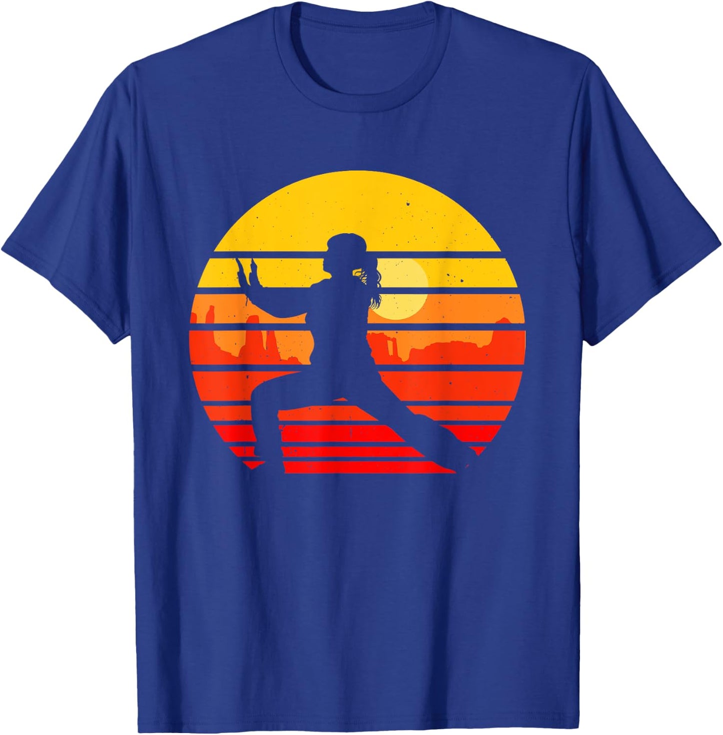 Vintage Tai Chi Martial Arts Fighter Retro Qi Gong T-Shirt - T-Shirt | Royal