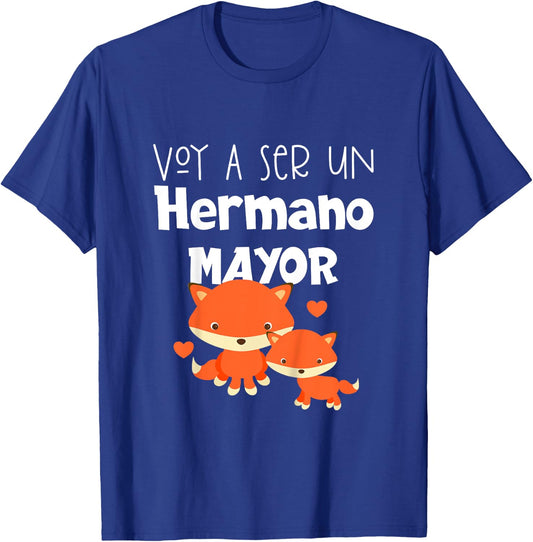 Voy A Ser Un Hermano Mayor T-Shirt - T-Shirt | Royal