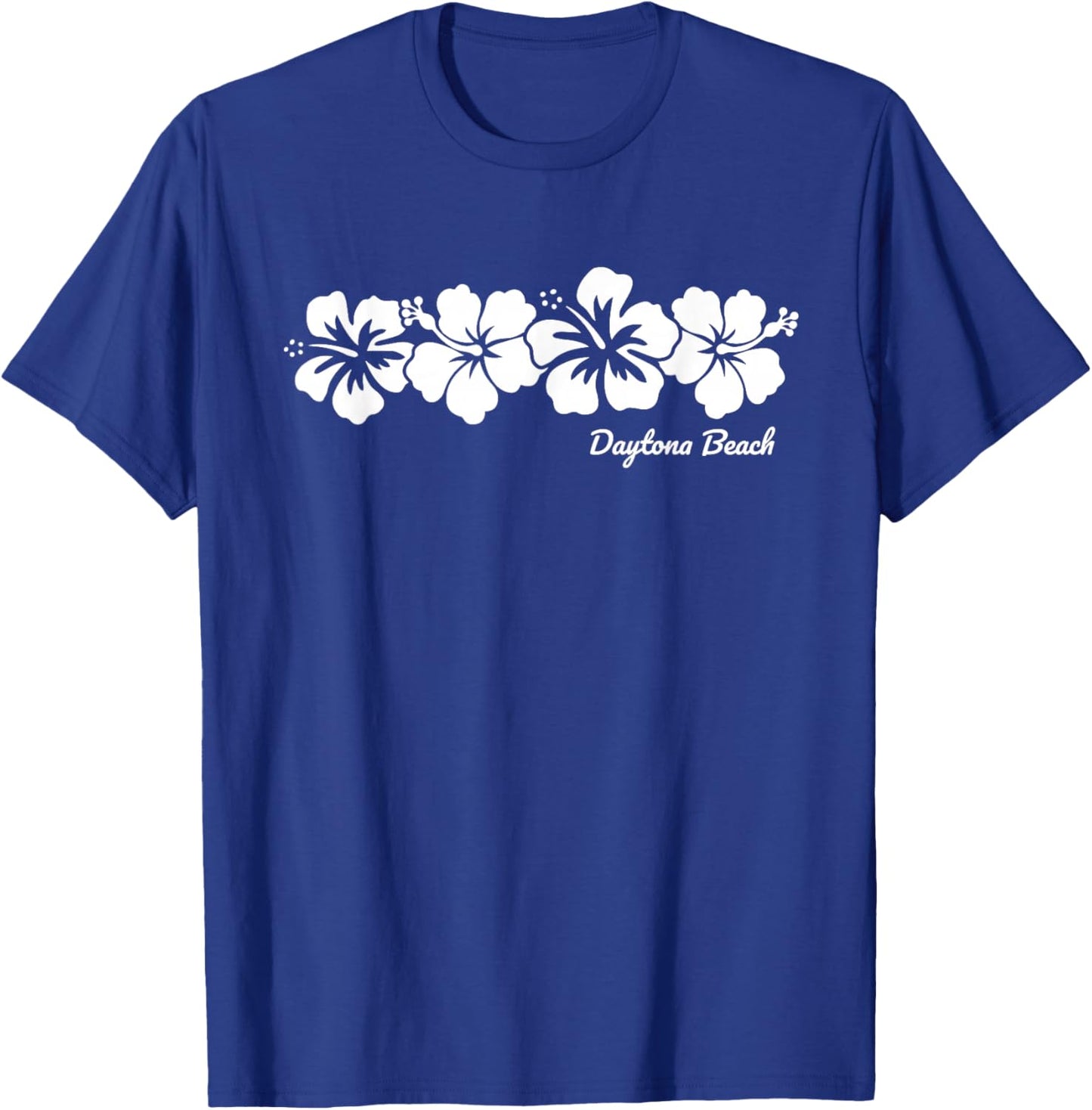 Daytona Beach Florida Hibiscus Flower Souvenir T-Shirt - T-Shirt | Royal