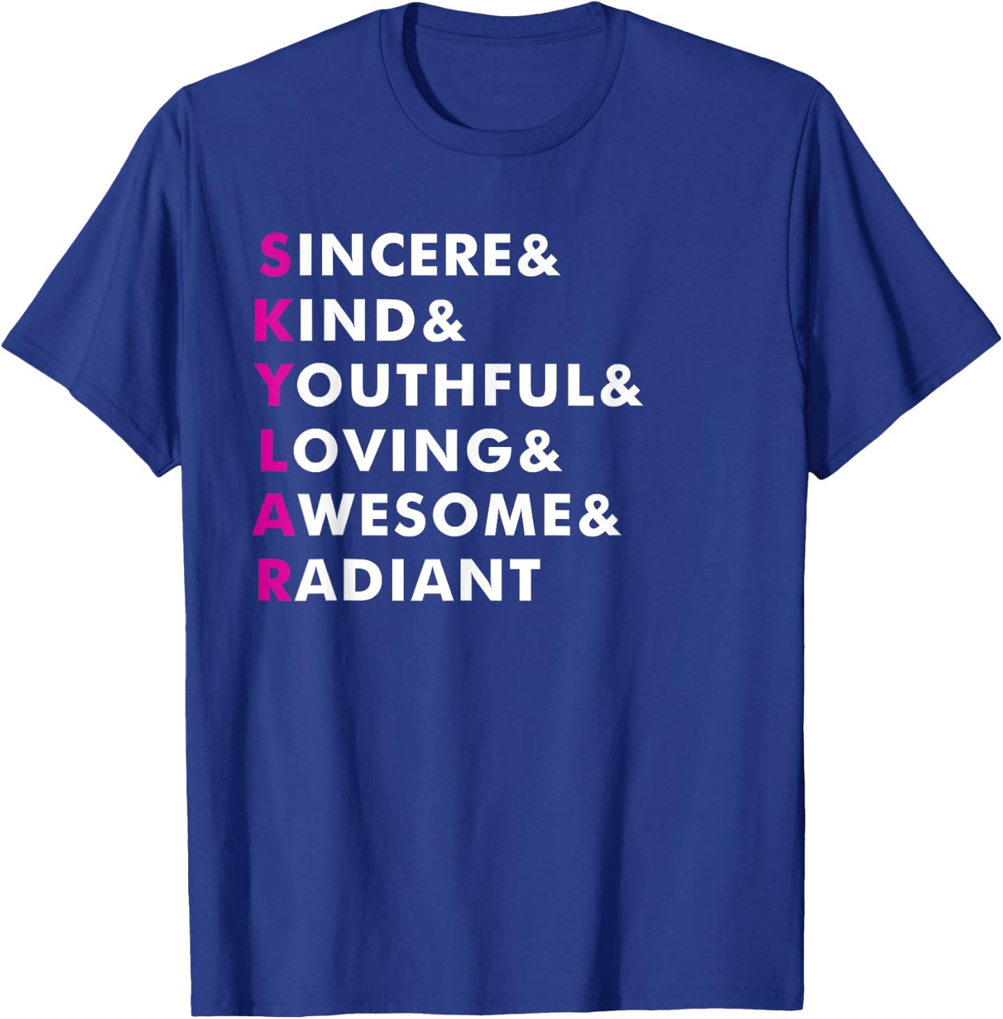 Skylar Name Shirt Personalized Gift T-Shirt - T-Shirt | Royal