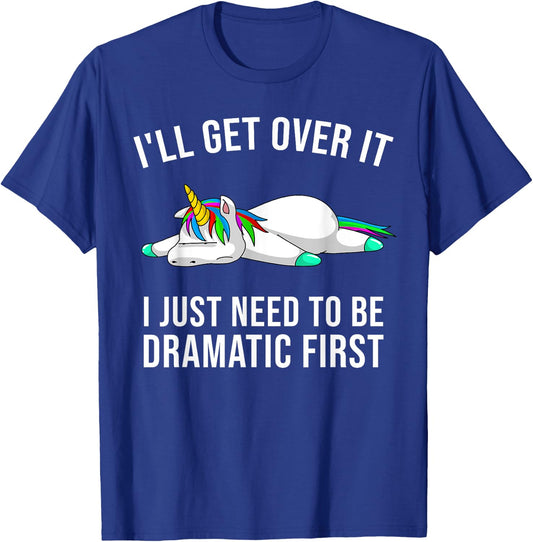 Funny Unicorn Lover Gift | Cute Drama Queen Girls Kids Women T-Shirt - T-Shirt | Royal