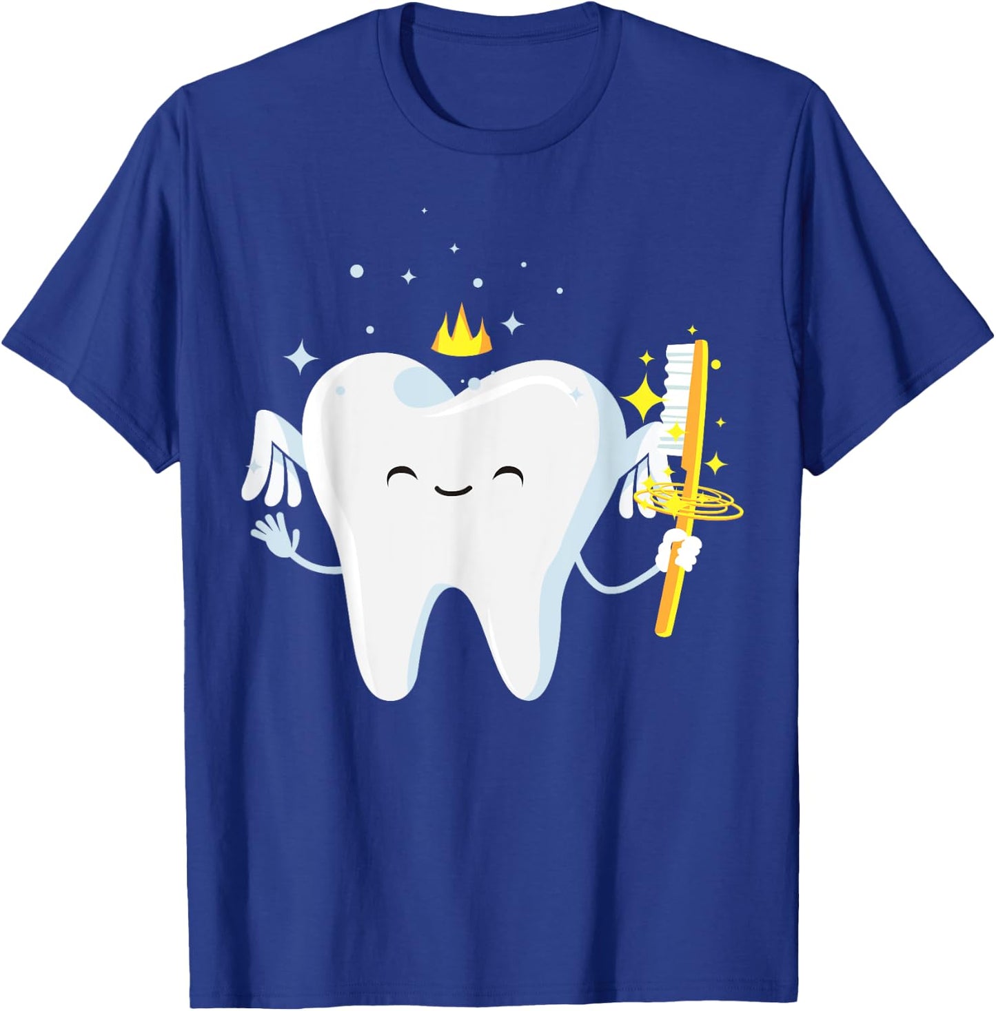 Cute Tooth Fairy Gift | Funny Dental Hygienist Fantasy Folk T-Shirt - T-Shirt | Royal