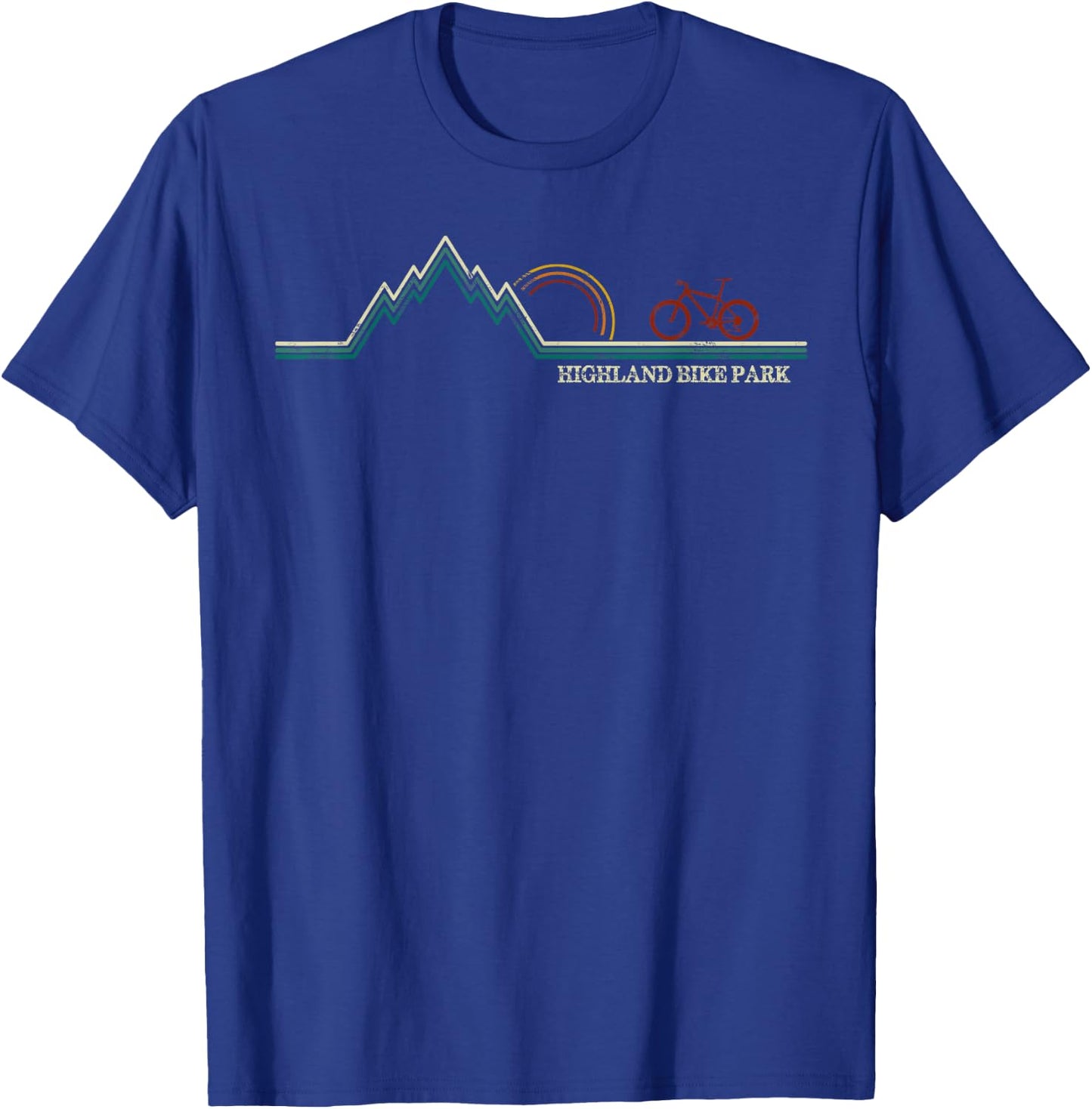 Highland Bike Park New Hampshire Mountain Biking T-Shirt - T-Shirt | Royal