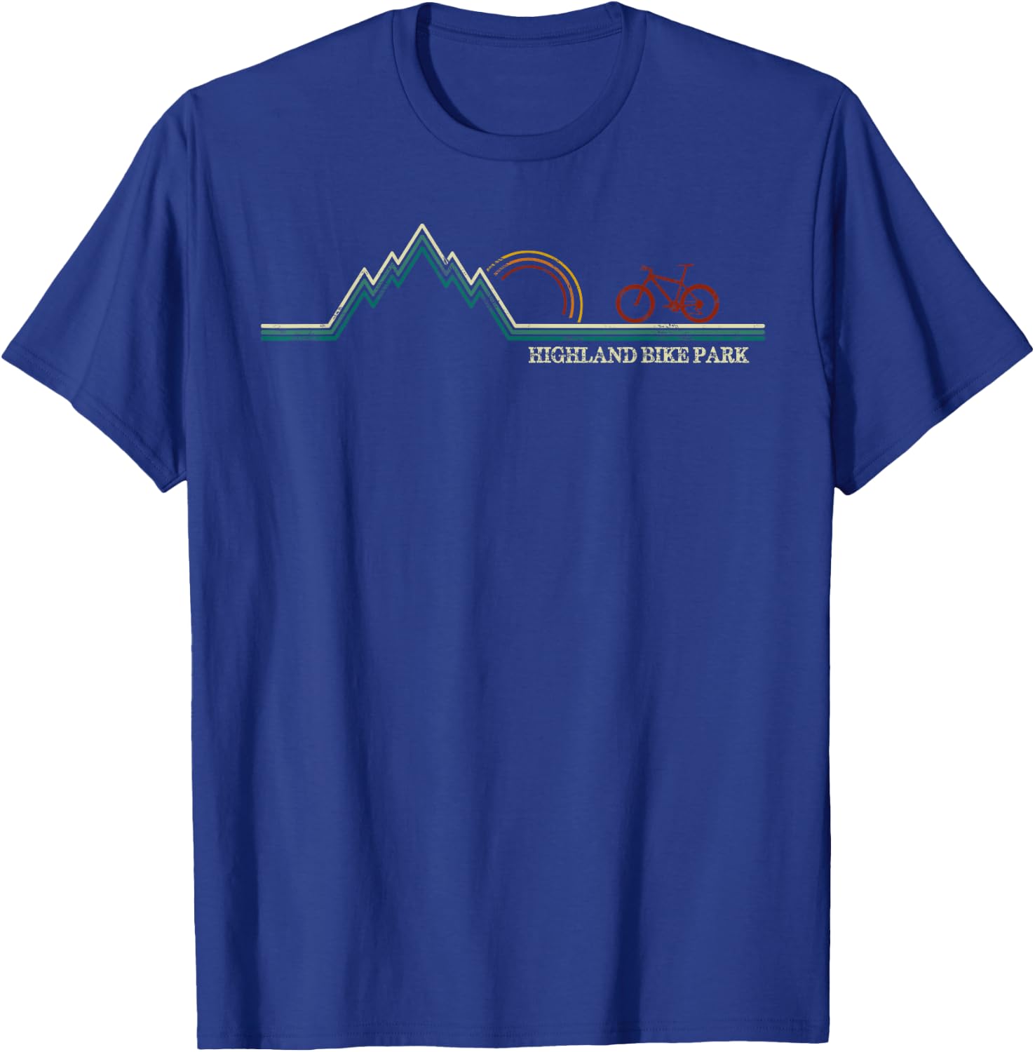 Highland Bike Park New Hampshire Mountain Biking T-Shirt - T-Shirt | Royal