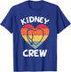 Kidney Crew Dialysis Team Dialysis Tech Nephrology Nurse T-Shirt - T-Shirt | Royal