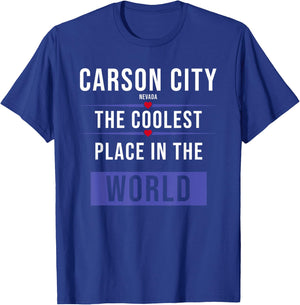 Carson City Nevada the coolest place in the World T-Shirt - T-Shirt | Royal