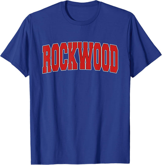 ROCKWOOD MI MICHIGAN Varsity Style USA Vintage Sports T-Shirt - T-Shirt | Royal