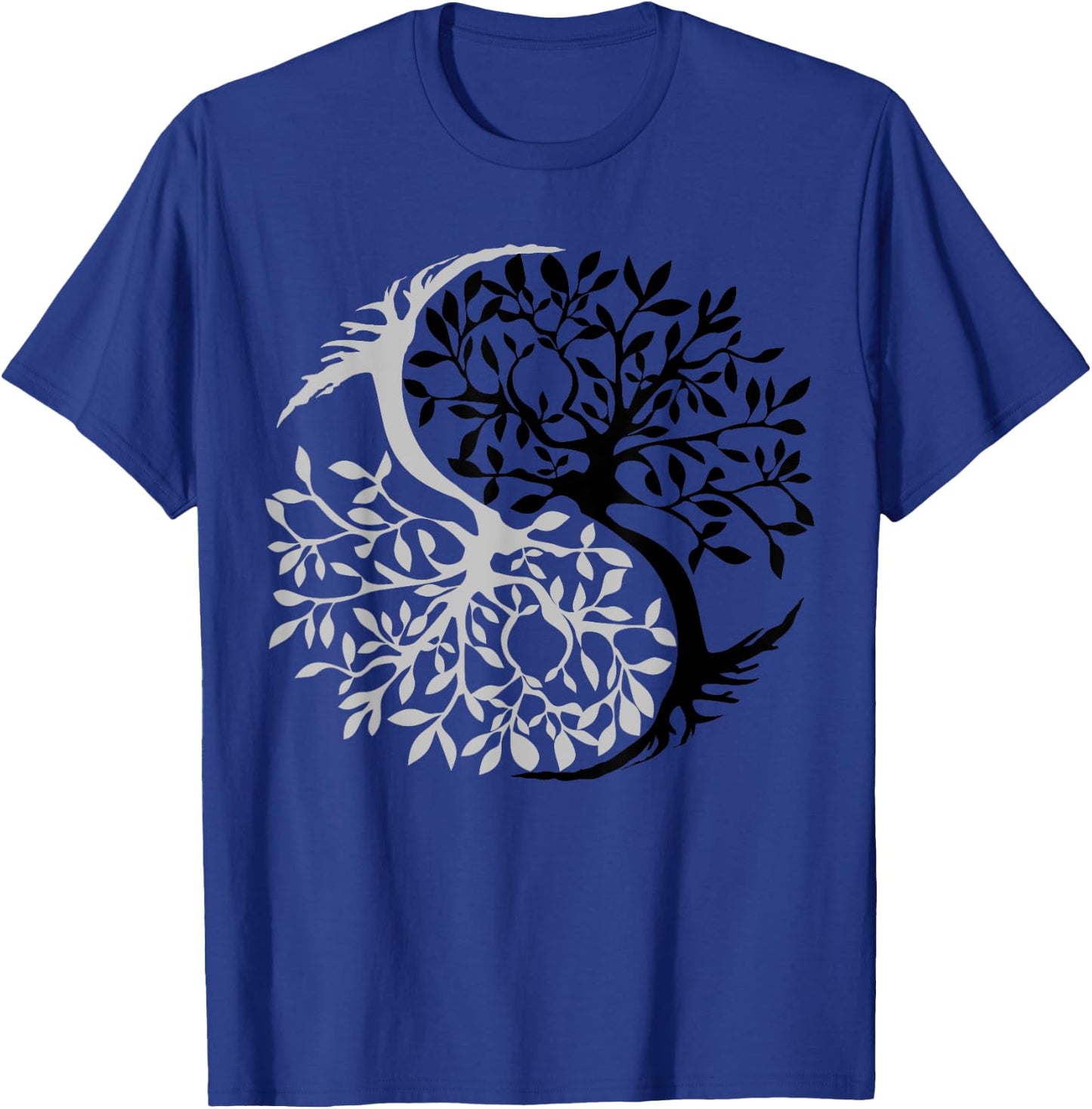 Tree Of Life Yin Yang Symbol Funny Bonsai Zen Gift Men Women T-Shirt - T-Shirt | Royal