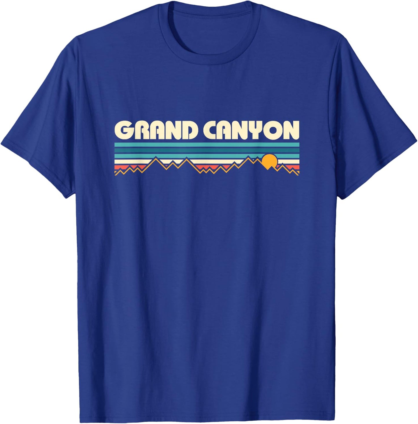 Grand Canyon Retro 80s Sunset T-Shirt - T-Shirt | Royal