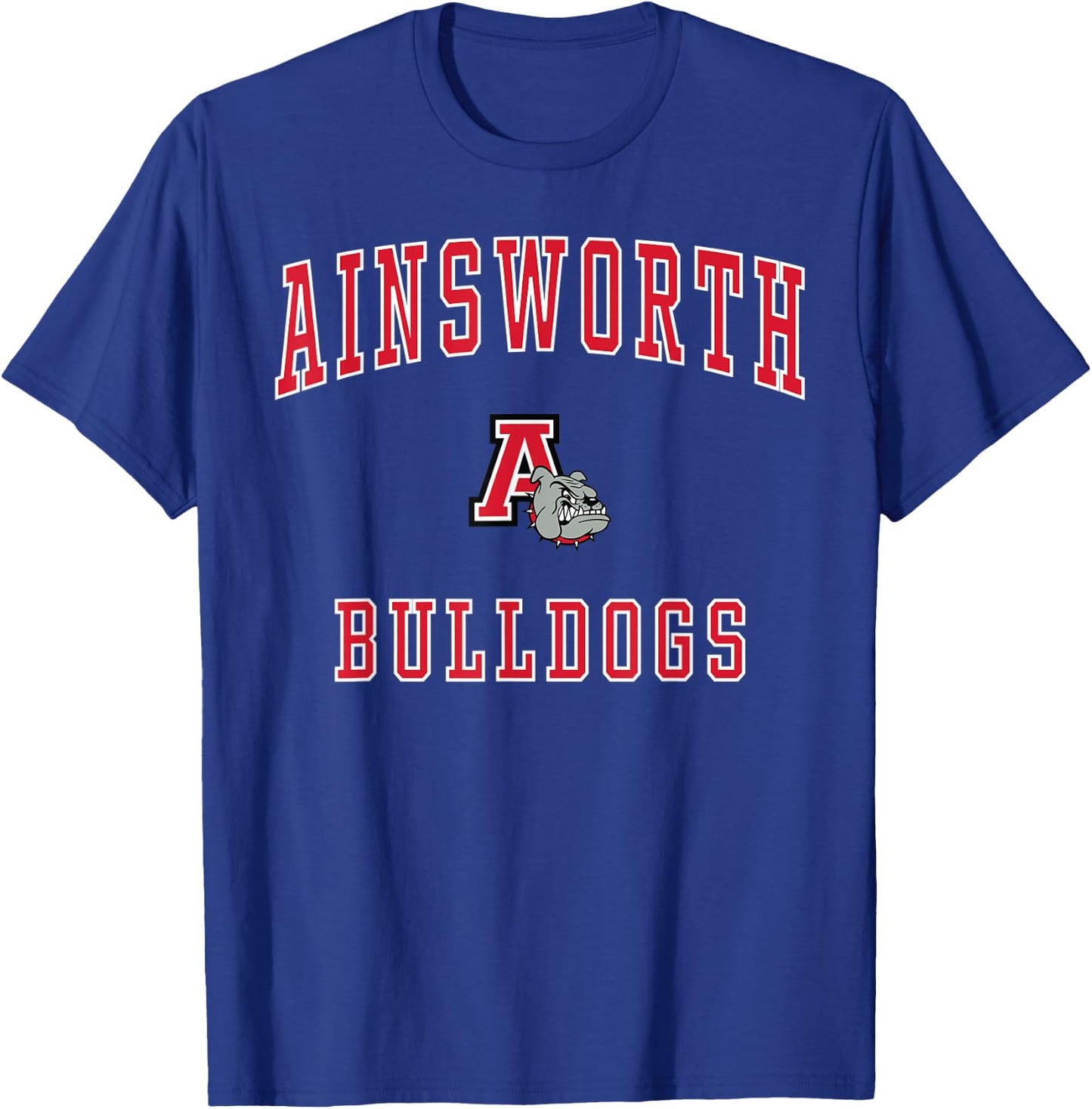 Ainsworth High School Bulldogs T-Shirt - T-Shirt | Royal
