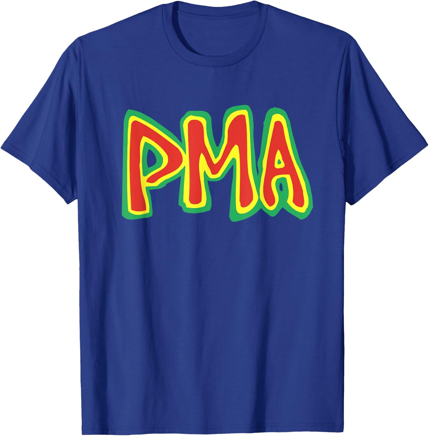 PMA - Positive Mental Attitude classic hardcore punk DC NY T-Shirt - T-Shirt | Royal