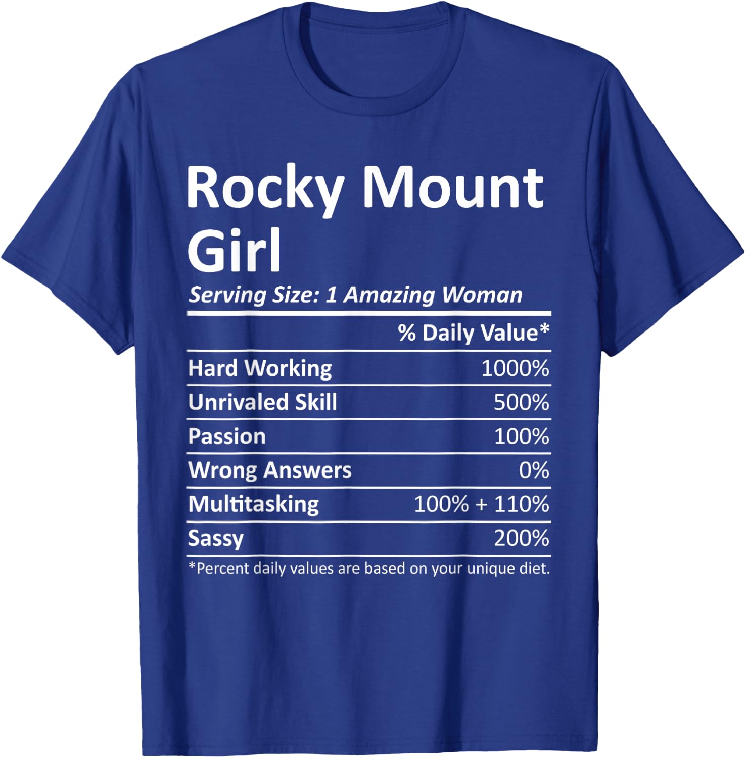 ROCKY MOUNT GIRL NC NORTH CAROLINA Funny City Home Root Gift T-Shirt - T-Shirt | Royal