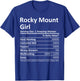 ROCKY MOUNT GIRL NC NORTH CAROLINA Funny City Home Root Gift T-Shirt - T-Shirt | Royal