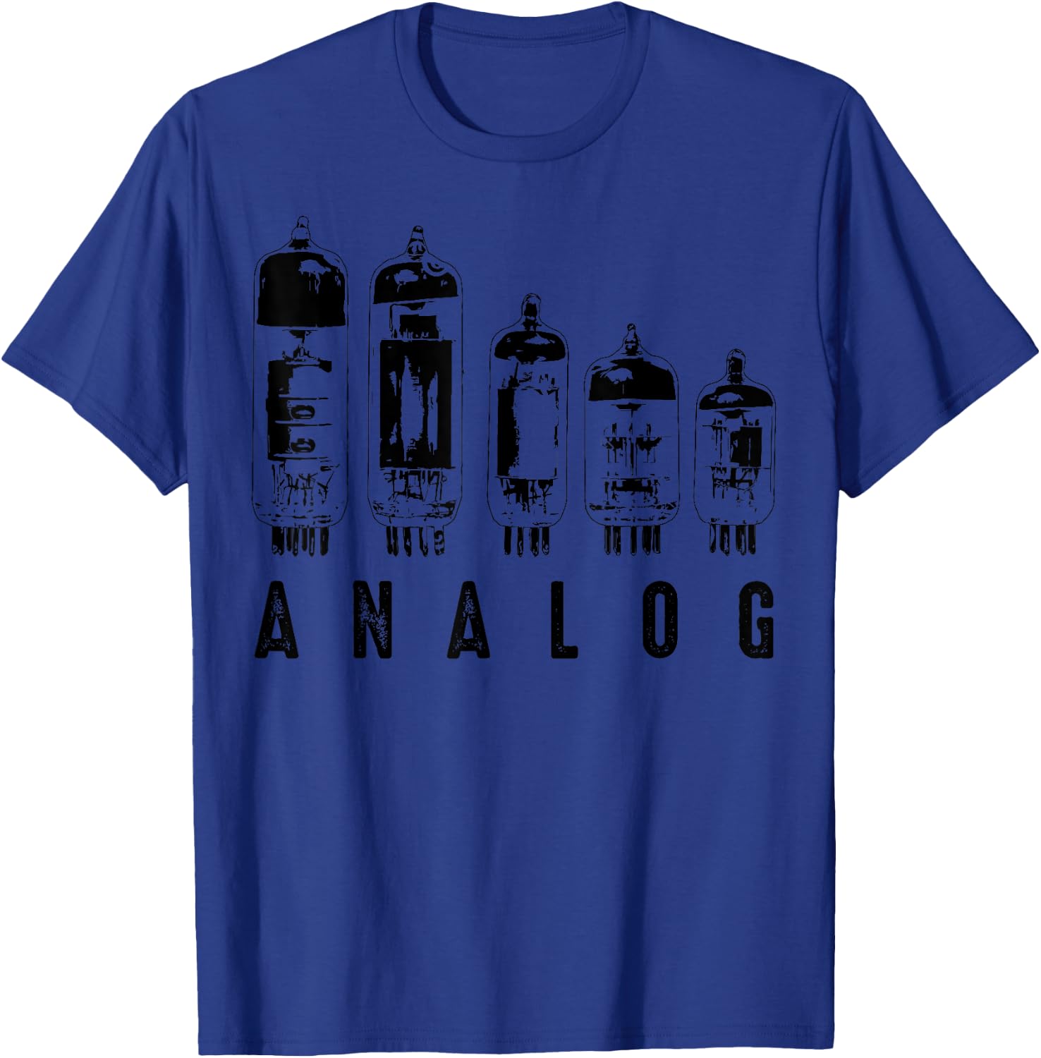 Cool Analog Vacuum Tubes Gift | Funny Electron Valve Lover T-Shirt - T-Shirt | Royal