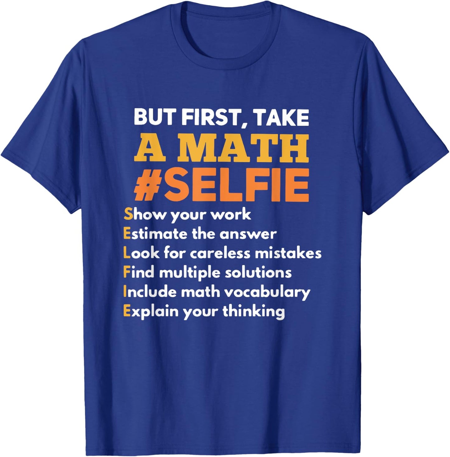 Funny Math Teacher Gift A Math Nerd Men Women T-Shirt - T-Shirt | Royal