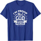 I'm Proof That God Answers Prayers Matthew 7:8 Gift T-Shirt - T-Shirt | Royal