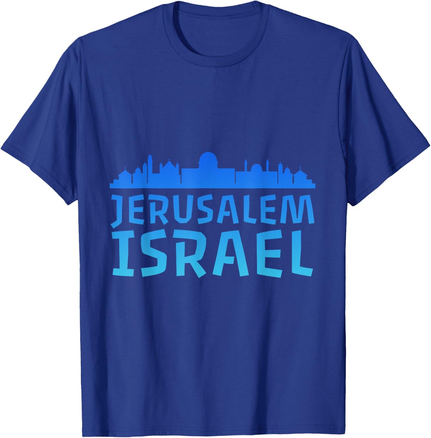 Jewish Jerusalem Design I Love Israel T-Shirt - T-Shirt | Royal