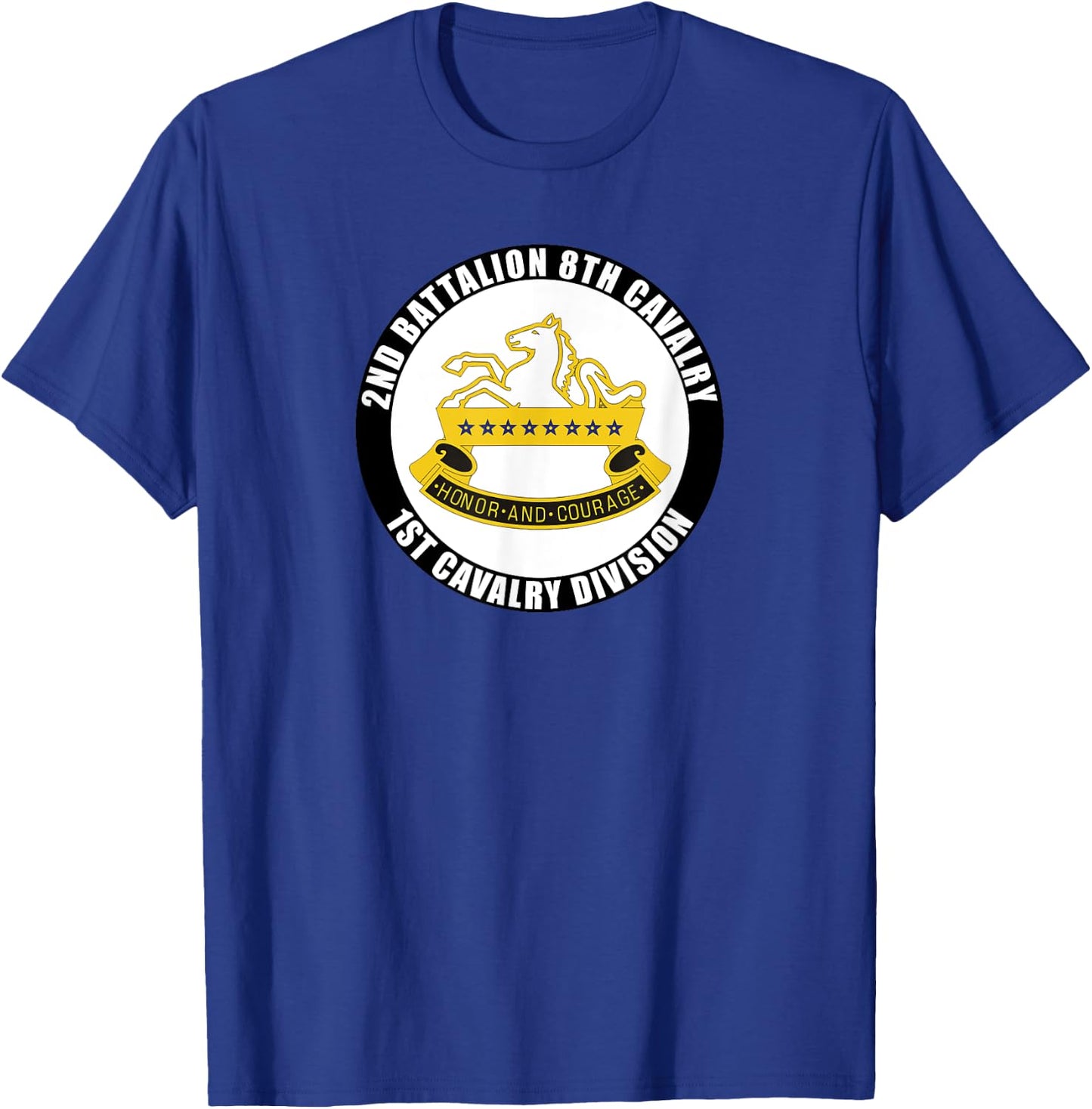 2nd Battalion 8th Cavalry 1st Cavalry Division Veteran Gift T-Shirt - T-Shirt | Royal